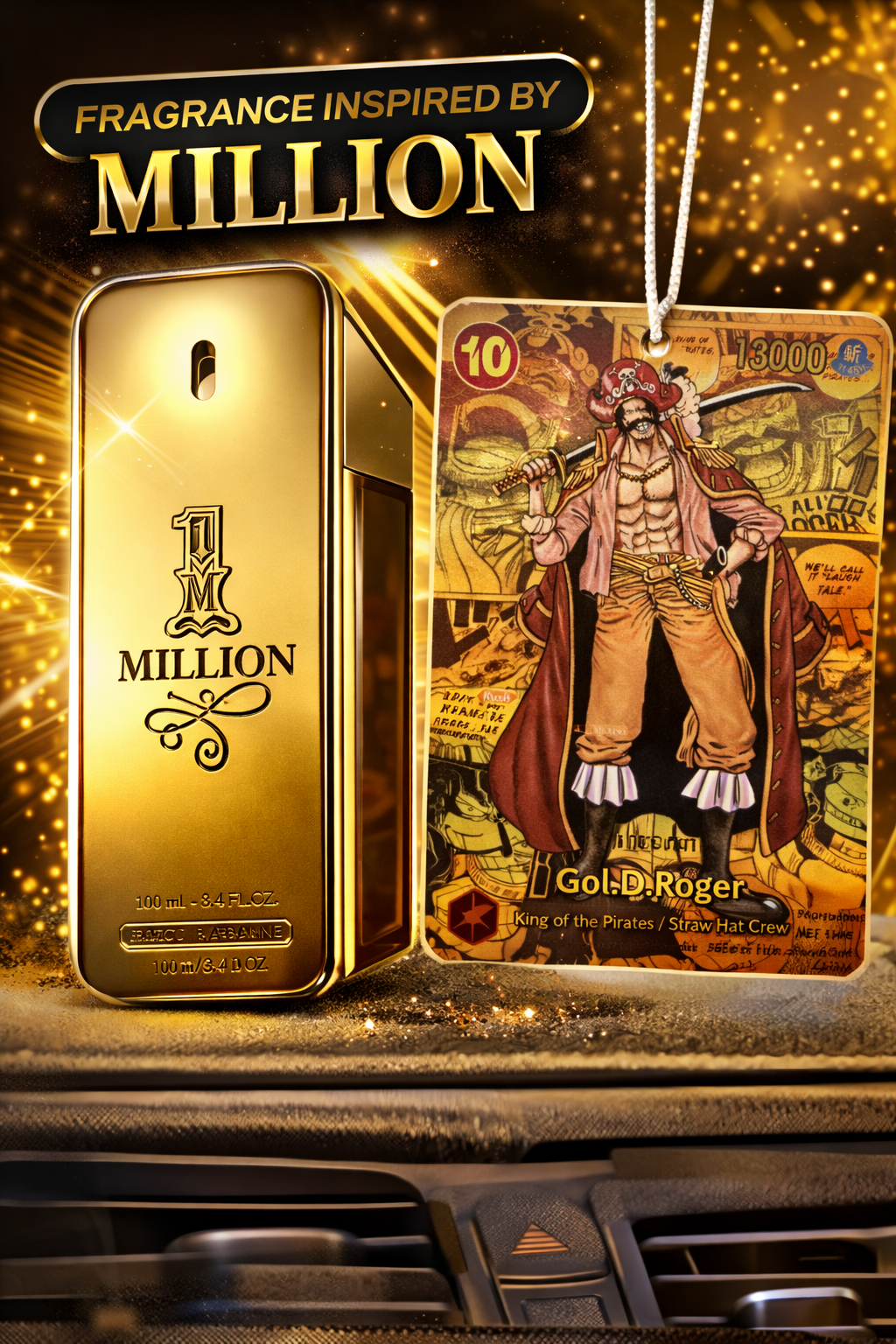 Gol. D. Roger Million Manga Air Freshener