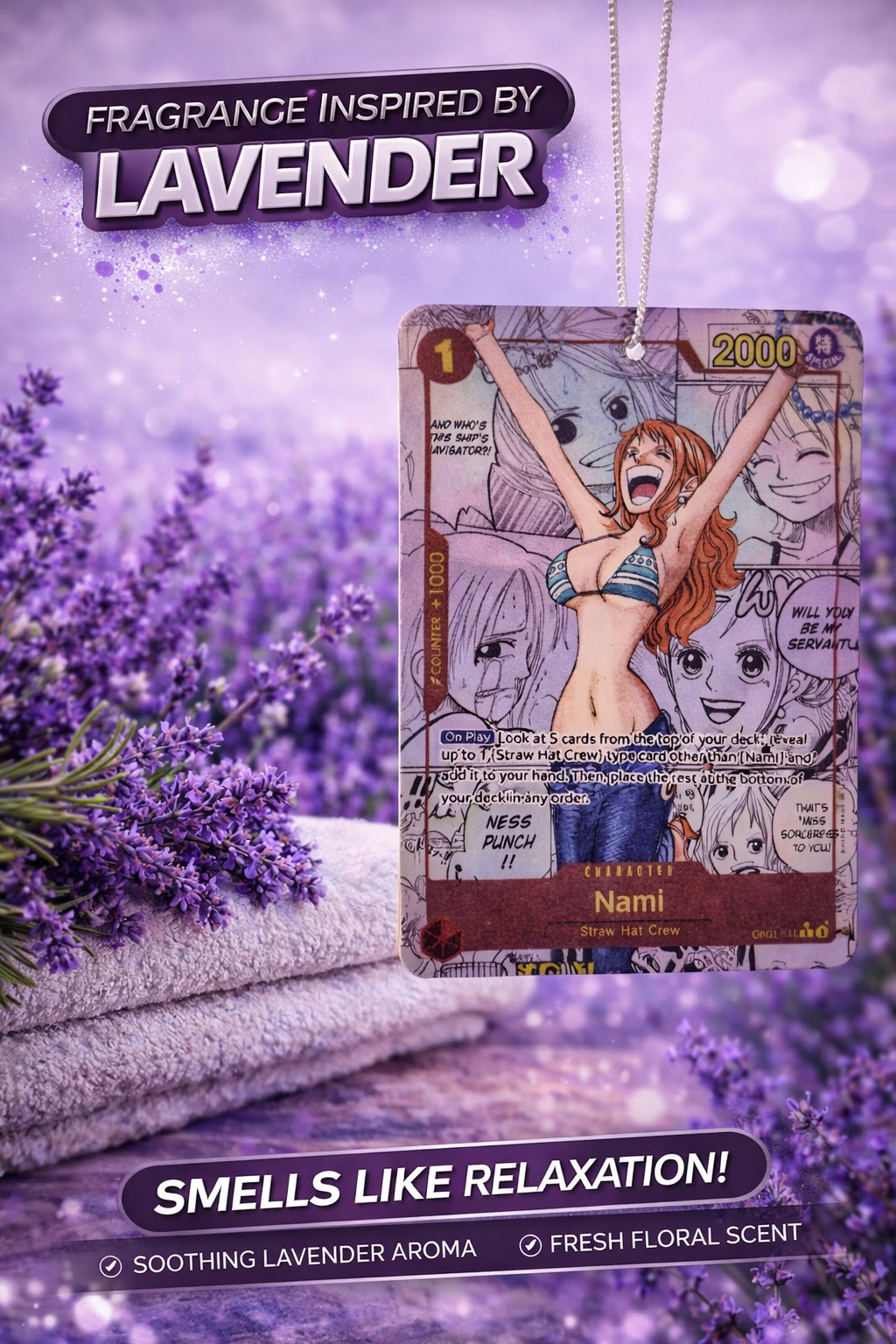 Nami Lavender Manga Air Freshener