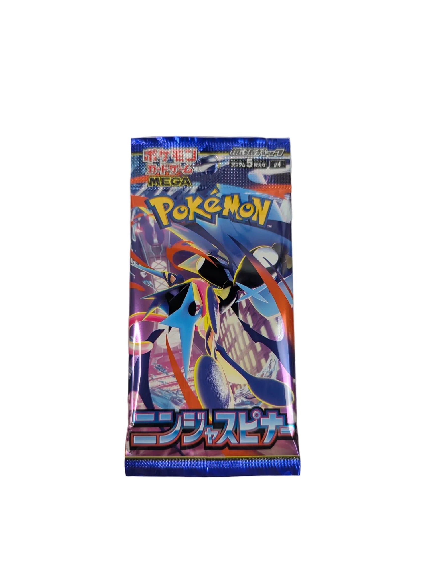 Pokémon trading card game pack m4 on a light gray background