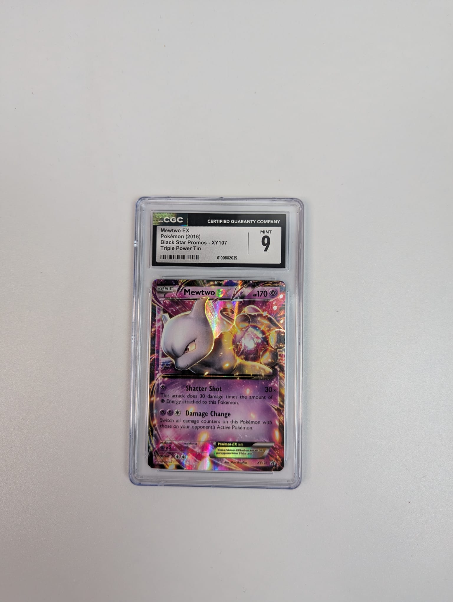 Mewtwo EX XY107 CGC 9